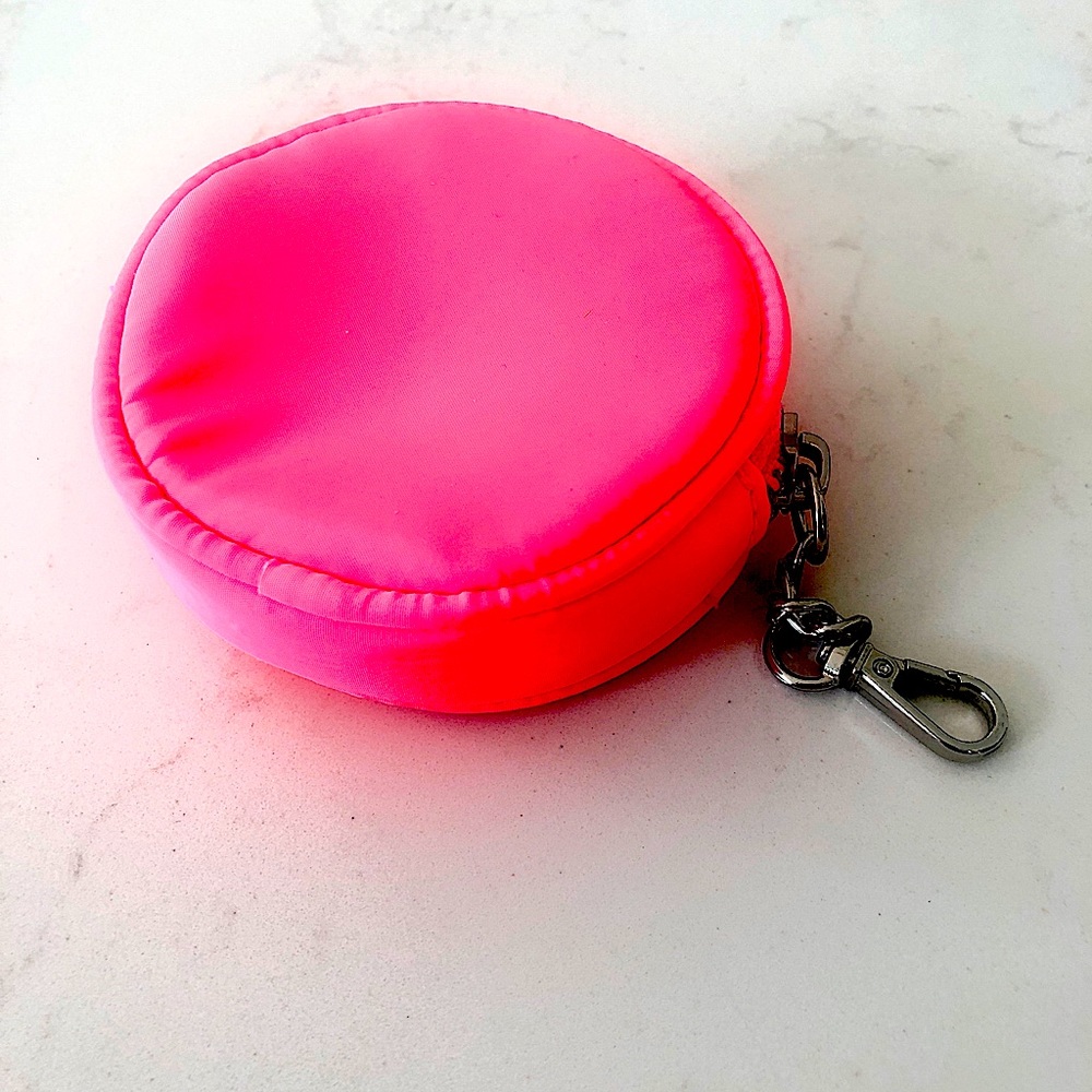 Neon Pink Mini Coin Purse